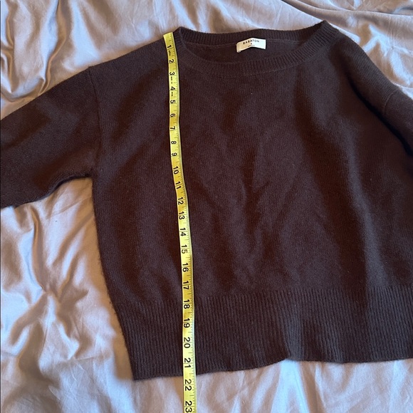 Aritzia Babaton Luxe Brown Cashmere Session Sweater. Size Small. - Picture 12 of 16